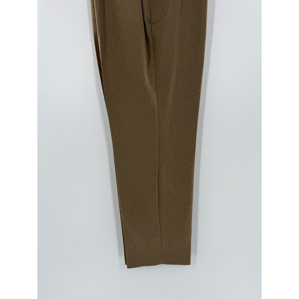 Alison Daley Womens Elastic Waist Straight Leg Pants Tan Brown Size 16 - Picture 6 of 9